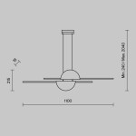 Фото 3 Подвесной светильник Maytoni MOD179PL-L26BS4K