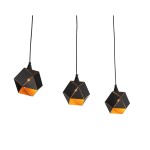 Фото 2 SL258.403.03 Люстра подвесная ST-Luce Черный/Черный, Золото E14 3*40W ЭНИГМА