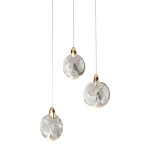 Фото 2 Подвесной светильник OD2440-3 gold/clear