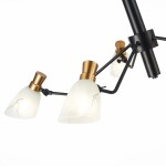 Фото 1 SLE205403-05 Светильник подвесной Черный, Латунь/Белый E14 5*60W LITA