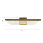 Фото 1 SL6509.201.01 Светильник настенный ST-Luce Золотистый/Прозрачный LED 1*18W 4000K FESALE