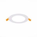 Фото 4 ST209.548.06 Св-к встр. Белый LED 1*6W 4000K 370Lm Ra80 110° IP20 D120xH8 90-265V Встраиваемые светильники