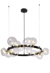 Фото 3 Люстра Crystal Lux AGATA SP15 V2 BLACK/TRANSPARENTE