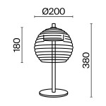 Фото 2 Настольный светильник Maytoni P060TL-L12BSK1