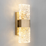 Фото 3 Настенный светильник 88068W gold/clear