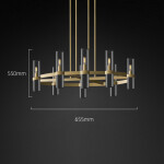 Фото 2 Люстра MT8888-8H antique brass