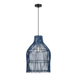 Фото 4 SL1513.403.01 Светильник подвесной ST-Luce Черный/Синий E27 1*40W CESTA