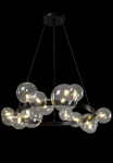 Фото 1 Люстра Crystal Lux AGATA SP15 V2 BLACK/TRANSPARENTE