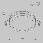 Фото 3 Встраиваемый светильник Technical DL303-L12B4K