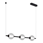 Фото 2 SL6120.403.03 Светильник подвесной ST-Luce Черный/Прозрачное кракелированное стекло LED 3*8,5W 3000K PEEK