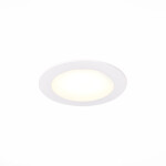 Фото 2 ST209.538.06 Св-к встр. Белый LED 1*6W 3000K 330Lm Ra80 110° IP20 D120xH8 90-265V Встраиваемые светильники