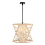 Фото SL6241.503.01 Светильник подвесной ST-Luce Древесный/Белый E27 1*40W АЛЬМА