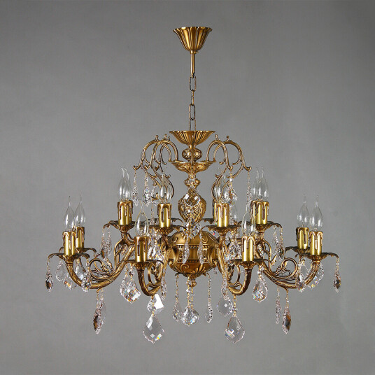 Фото 8888/8+8 AB Leaf crystal Люстра