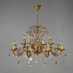 Фото 8888/8+8 AB Leaf crystal Люстра