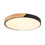 Фото 3 SLE200942-01 Светильник потолочный Черный, Светлое дерево/Белый LED 1*45W 3000K/4000K/6000K FESTA