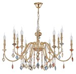 Фото 3 Люстра Crystal Lux MERCEDES SP6+6 GOLD/COLOR