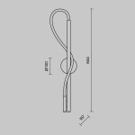 Фото 1 Настенный светильник (бра) Maytoni MOD166WL-L12G3K
