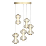 Фото 2 SL6136.233.01 Светильник подвесной ST-Luce золото/коньячный LED 1*28W 3000K СПАЙН