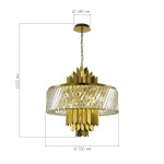 Фото 1 SL1635.303.09 Люстра подвесная ST-Luce Латунь/Прозрачный E14 9*40W NARI