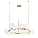 Фото 3 Люстра Crystal Lux AGATA SP15 V2 GOLD/TRANSPARENTE