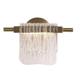 Фото 1 SL6021.201.06 Светильник настенный ST-Luce золотистый/прозрачный LED 1*6W 3000K ВУАЛЬ