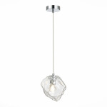 Фото 2 SL1175.103.01 Подвес ST-Luce Хром/Прозрачный E14 1*40W PORTICI