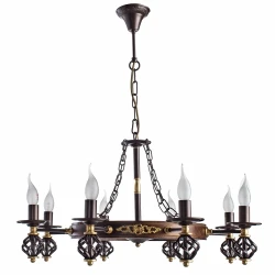 Фото Подвесная люстра Arte Lamp CARTWHEEL A4550LM-8CK