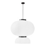 Фото SLE6021-513-02 Светильник подвесной черный/белый D450*H480mm E27 2*60W LYKKE