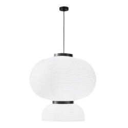 Фото SLE6021-513-02 Светильник подвесной черный/белый D450*H480mm E27 2*60W LYKKE