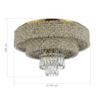 Фото 1 SL1637.302.16 Светильник потолочный ST-Luce Латунь/Прозрачный, Янтарный E14 16*60W SELINE