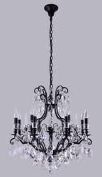 Фото Люстра Crystal Lux MAGNIFICO SP13 BLACK/TRANSPARENT