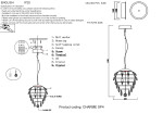 Фото 1 Светильник подвесной Crystal Lux CHARME SP4 CHROME/TRANSPARENT
