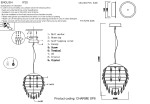 Фото 1 Светильник подвесной Crystal Lux CHARME SP6 CHROME/TRANSPARENT