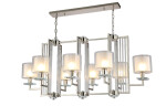 Фото 3 Люстра Crystal Lux NICOLAS SP8 L1000 NICKEL/WHITE