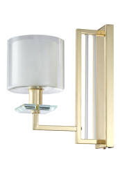 Фото Бра Crystal Lux NICOLAS AP1 GOLD/WHITE