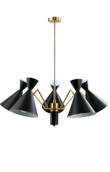 Фото Люстра Crystal Lux JOVEN SP5 GOLD/BLACK