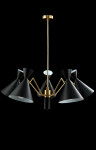 Фото 2 Люстра Crystal Lux JOVEN SP5 GOLD/BLACK