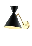 Фото 1 Бра Crystal Lux JOVEN AP1 GOLD/BLACK