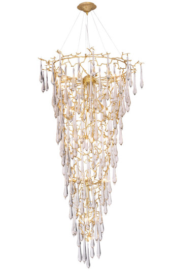 Фото Люстра Crystal Lux REINA SP34 D1200 GOLD PEARL