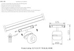 Фото 3 Светильник трековый магнитный Crystal Lux CLT 0.33 011 7W BL-BL 4000K