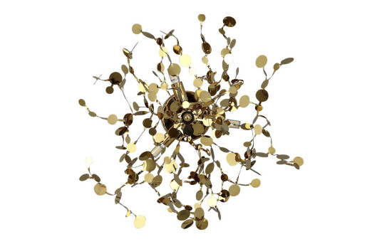 Фото Бра Crystal Lux GARDEN AP-PL3 D400 GOLD