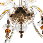 Фото 2 Люстра Crystal Lux CATARINA SP6 V2 GOLD/TRANSPARENT-COGNAC