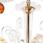 Фото 3 Люстра Crystal Lux CATARINA SP6 V2 GOLD/TRANSPARENT-COGNAC