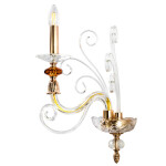 Фото Бра Crystal Lux CATARINA AP1 V2 GOLD/TRANSPARENT-COGNAC