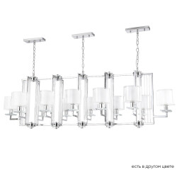 Фото Люстра Crystal Lux NICOLAS SP12 L1600 NICKEL/WHITE