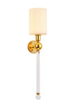 Фото 4 Бра Crystal Lux MIRABELLA AP1 GOLD/WHITE