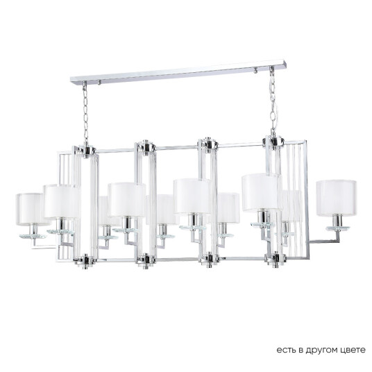 Фото Люстры Crystal Lux NICOLAS SP10 L1300 NICKEL/WHITE