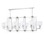 Фото 1 Люстры Crystal Lux NICOLAS SP10 L1300 NICKEL/WHITE