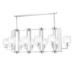 Фото 2 Люстры Crystal Lux NICOLAS SP10 L1300 NICKEL/WHITE