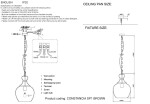 Фото 2 Светильник подвесной Crystal Lux CONSTANCIA SP1 BROWN